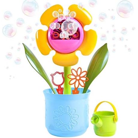 Maxx Bubbles 14 in Flower Pot Bubble Machine with Watering Can