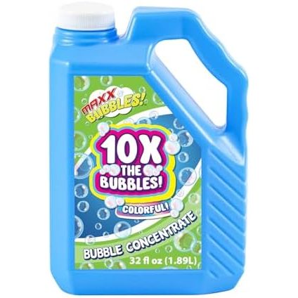 Maxx Bubbles 32 oz Bubble Solution Concentrate, Dye Free