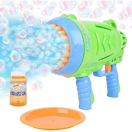 Maxx Bubbles Automatic Bubble Barrage Gun with Dip Tray