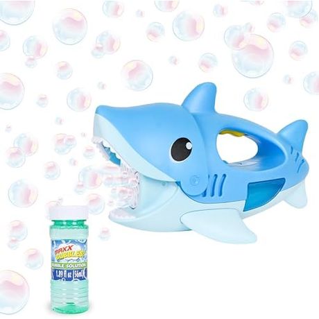 Maxx Bubbles Handheld Shark Bubble Blower with Music