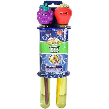 Maxx Bubbles Jumbo Scented Bubble Wands, Strawberry and Grape