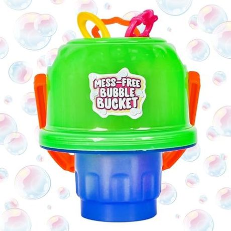 Maxx Bubbles Mess Free Bubble Bucket with 3 Wands