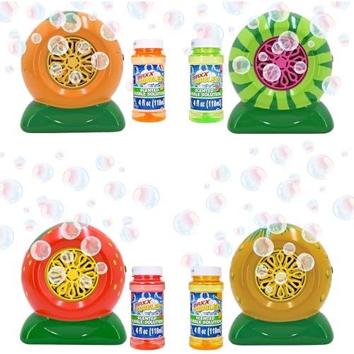 Maxx Bubbles Mini Fruit Bubble Blower with Scented Solution